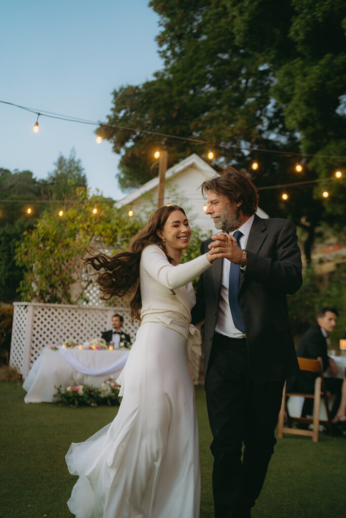 first dance with dad wedding photos, california editorial and documentary photographer
